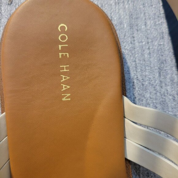 Cole Haan Womens Francie Leather Strappy Flat Sandals - Picture 5 of 8